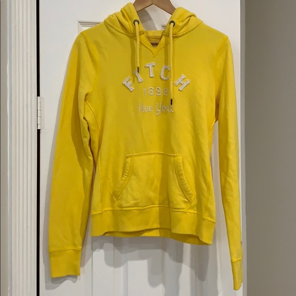 yellow abercrombie hoodie